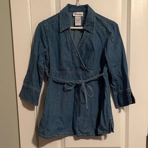 Oh! Mamma Maternity Denim Top